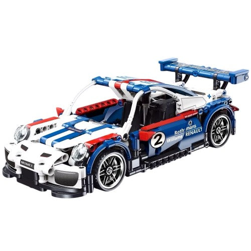 450 PCS Car Building Blocks Set, 1:18 GT2 RS Sports Car Model with