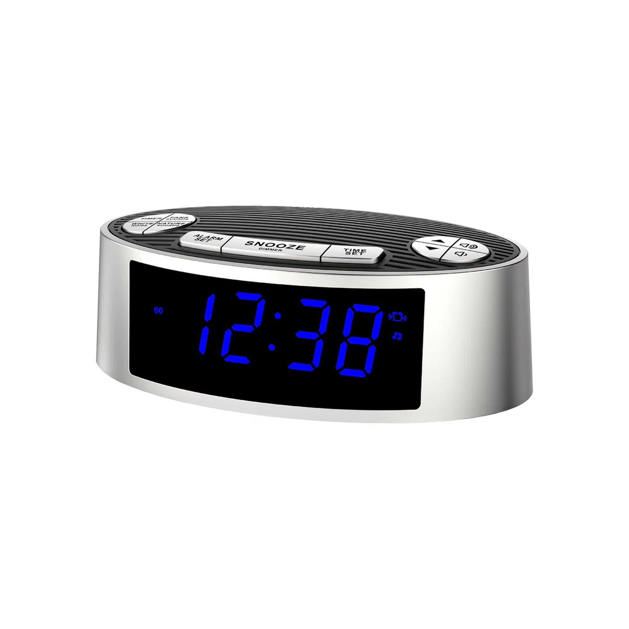 2-in-1 Digital Alarm Clock with White Noise Machine, 20 Soothing Sounds, 5 Timer Options, Dimmable LED Display, Snooze Function, USB-C Charging, for Bedroom and Travel Model 301 Product Code: Alarm_itoma_301