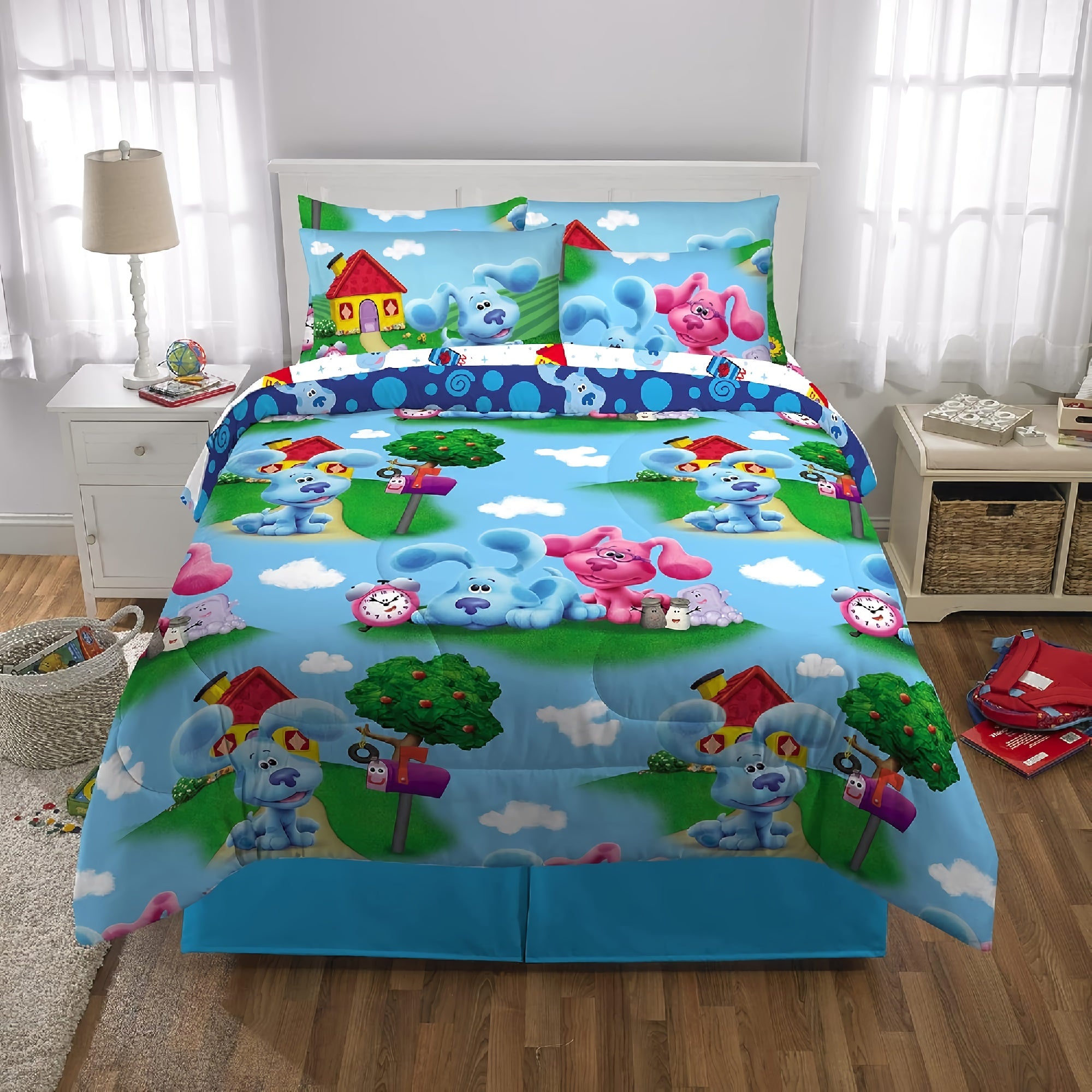 7-Piece Kids Bedding Sheet Set with Comforter, Full Size Super Soft Microfiber for Full Size Bed - DF5208