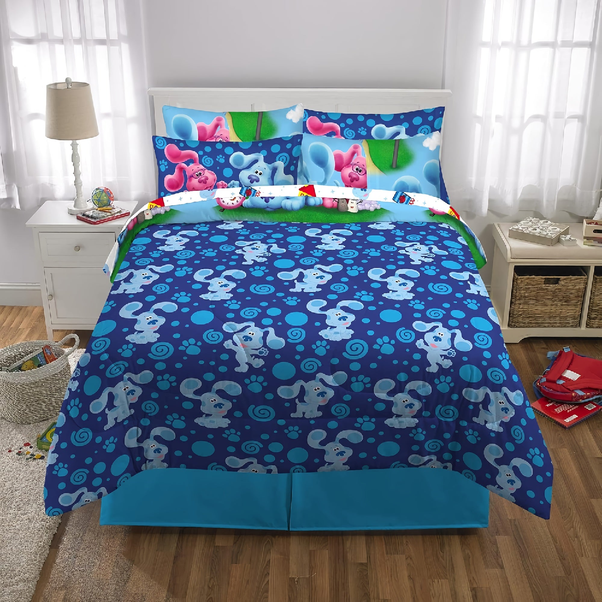 7-Piece Kids Bedding Sheet Set with Comforter, Full Size Super Soft Microfiber for Full Size Bed - DF5208