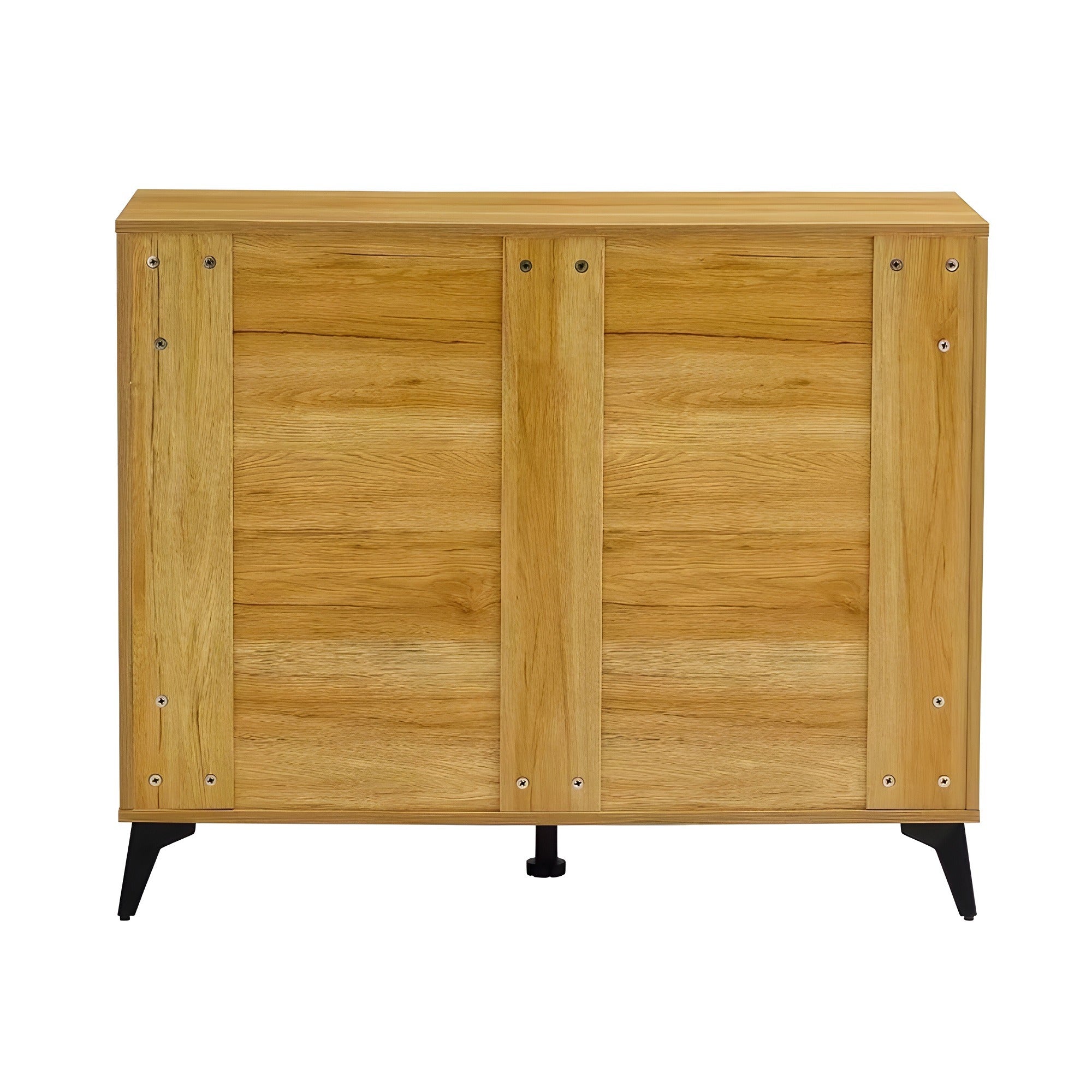 9-Drawer Storage Cabinet, Dresser Organizer with Wood Desktop, White Drawer Panels (Natural) - BC-02-NW
