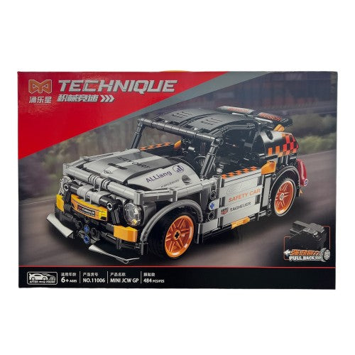 484 PCS Car Building Blocks Set, 1:18 Mini JCW GP Sports Car Model