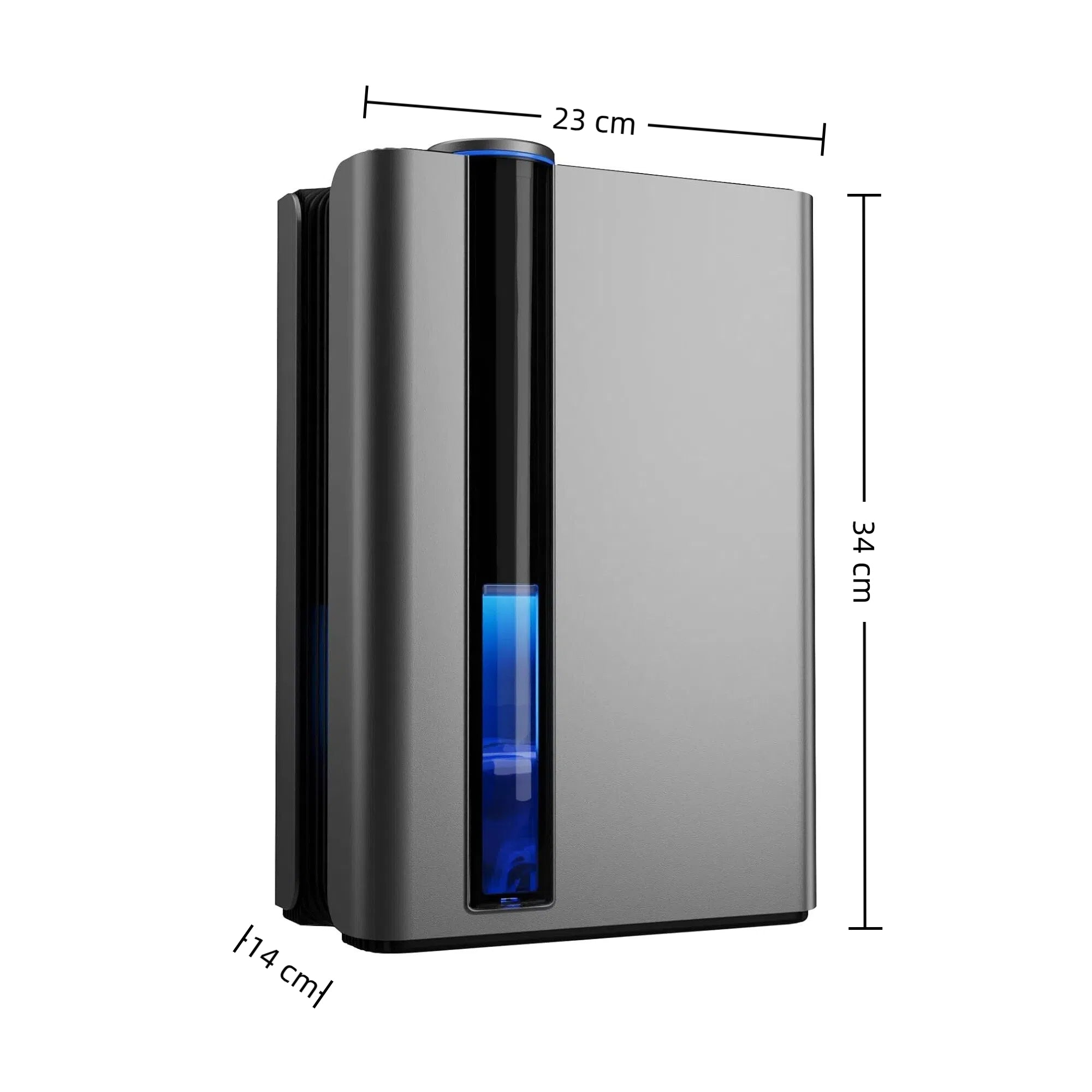 2.8L Quiet Dehumidifier with Ionizer, Air Purifier, Auto Shut-Off, Sleep Mode & 7-Color Night Light, Dual-Core Portable Dehumidifier for Bedroom, Basement, Office, Wardrobe