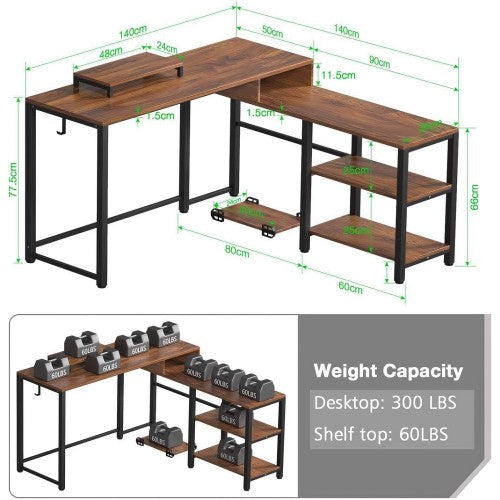 L-Shaped Computer Desk, 50