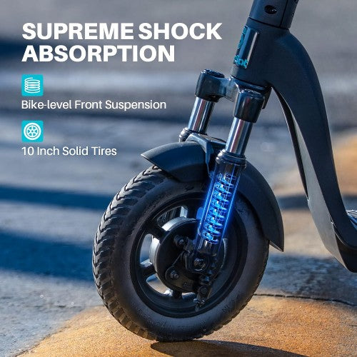 SmooSat MAX Electric Scooter, 500W Folding E-Scooter with Smart APP, 10
