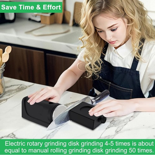 YOORLEAY Electric Rolling Knife Sharpener with Adjustable 15-32 Degree Sharpening Angle for Grinding, Polishing