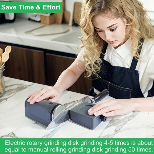 YOORLEAY Electric Rolling Knife Sharpener with Adjustable 15-32 Degree Sharpening Angle for Grinding, Polishing