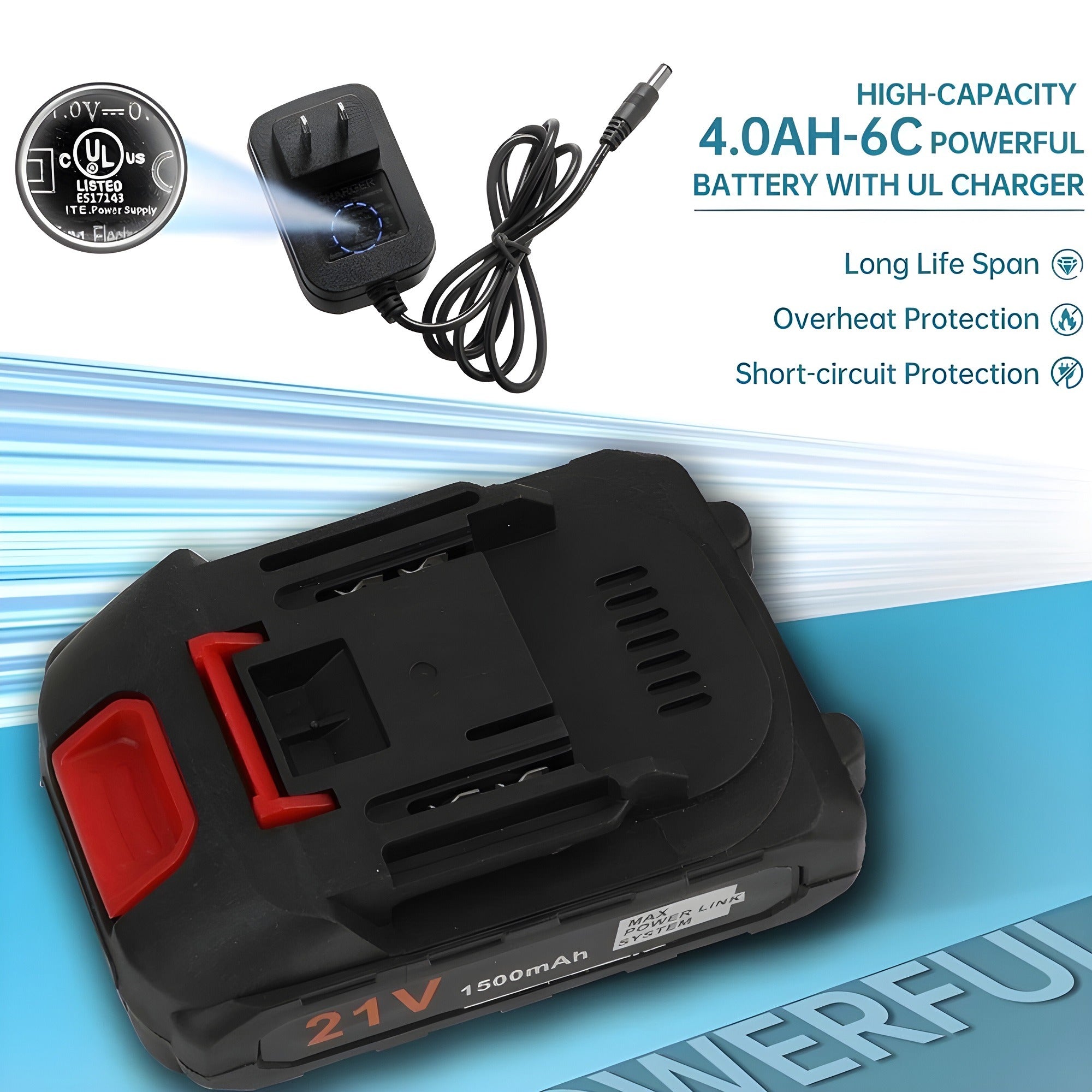Cordless Electric Power Spray, 500 PSI High Pressure Car Washer Cleaner Tool - KJ-9902