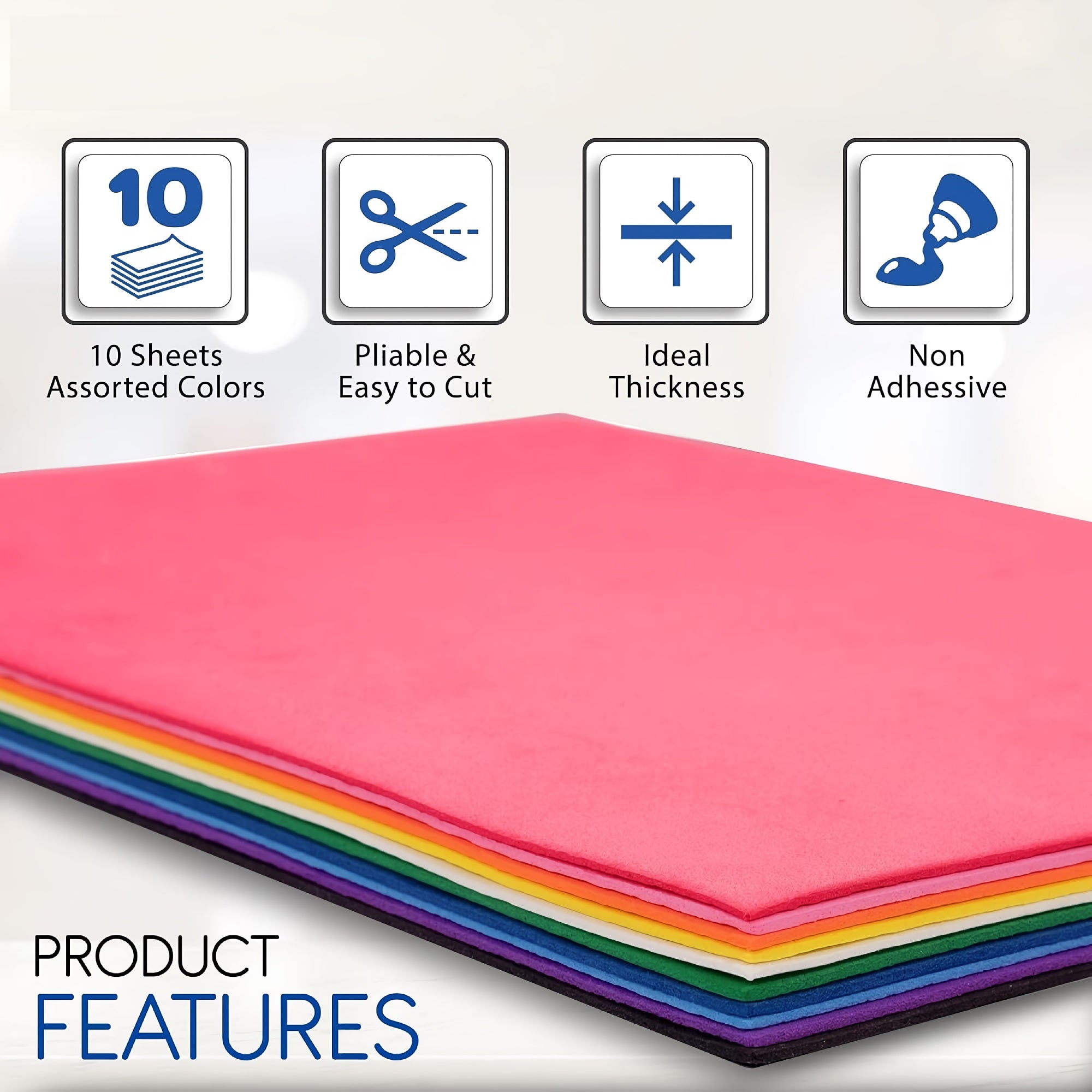 10-Pack EVA Foam Sheets, 8.25 x 11.5