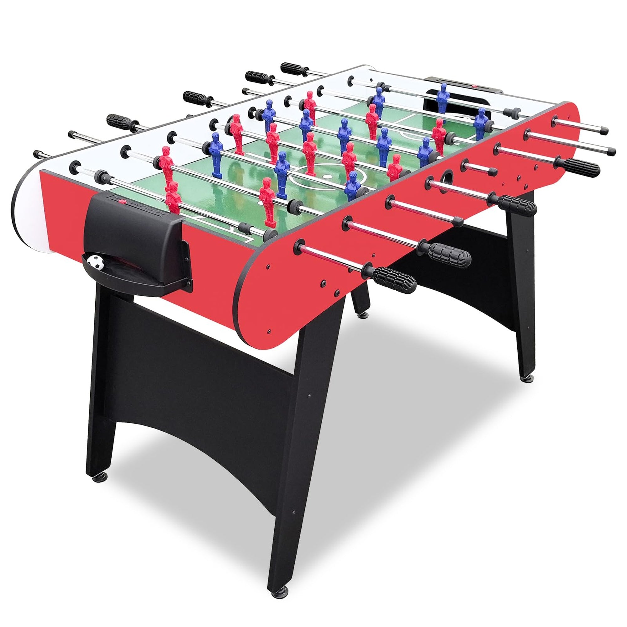 48 Inch Foosball Table, Competitive Table Soccer Game Set with Ergonom ...
