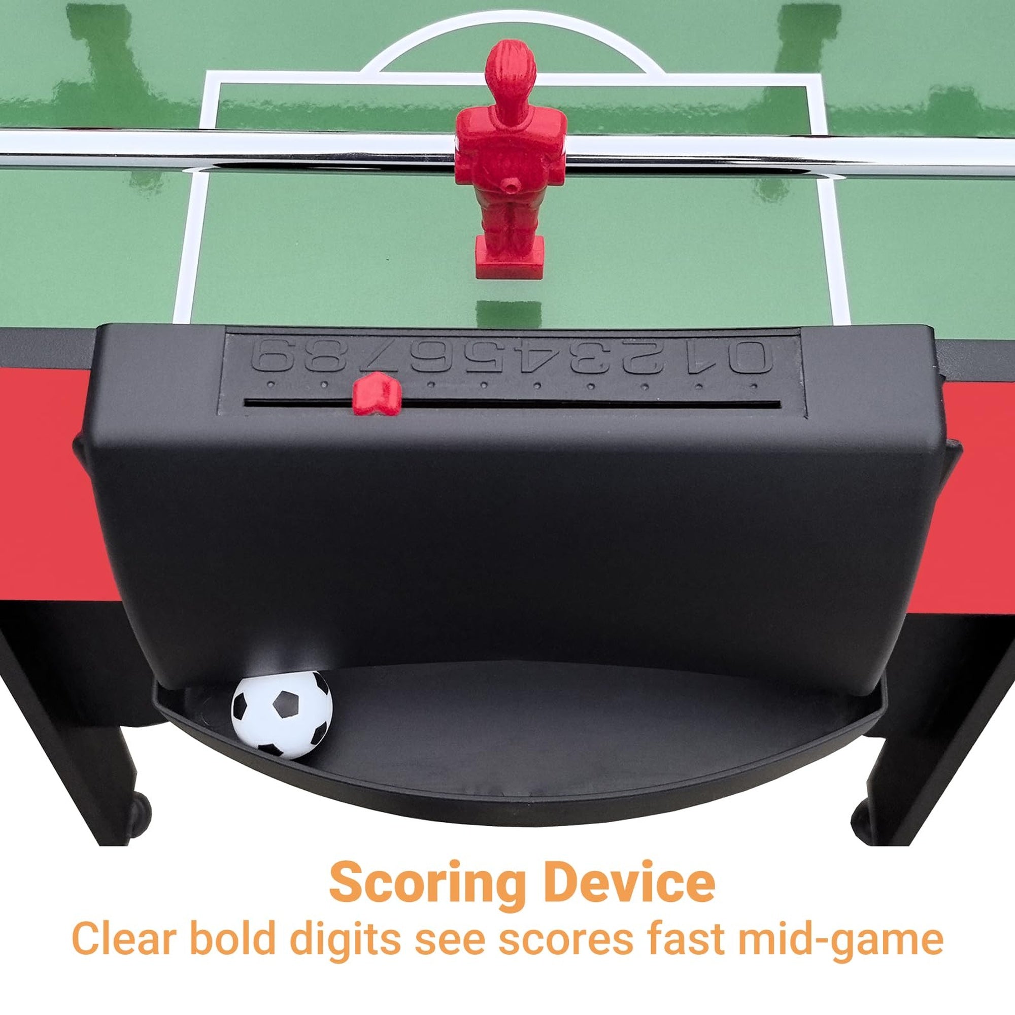48 Inch Foosball Table, Competitive Table Soccer Game Set with Ergonom ...
