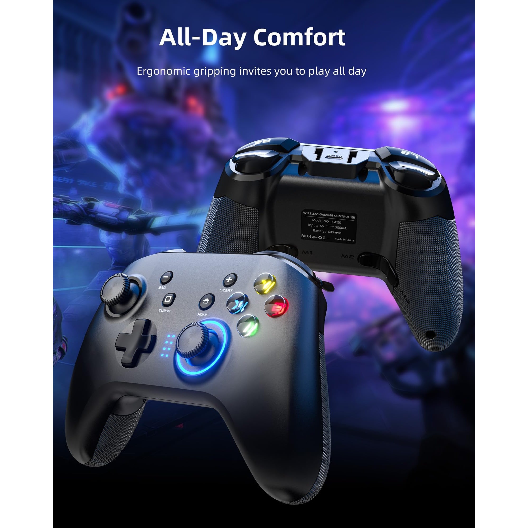 Winx Controller Wireless Gaming Controller for Switch, PC, Android & PS3, 2.4G USB Rec ...