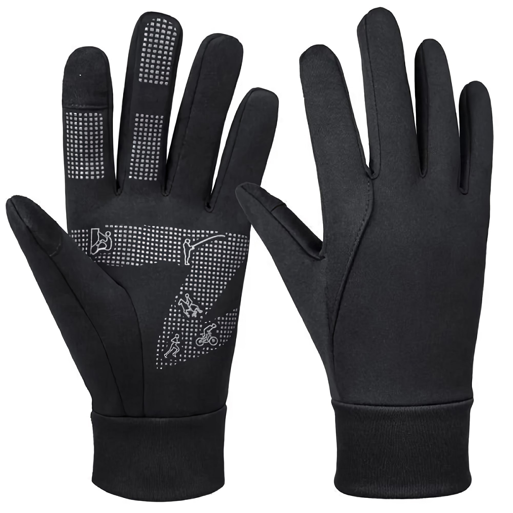 2 Pairs Winter Gloves – Waterproof, Windproof, Insulated Gloves for Kids & Adults, Ideal for Outdoor Sports & Cold Weather