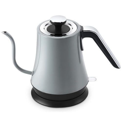 Gooseneck Electric Kettle, 1000W Stainless Steel Kettle with Auto Shut-Off, Boil-Dry Protection (Grey)