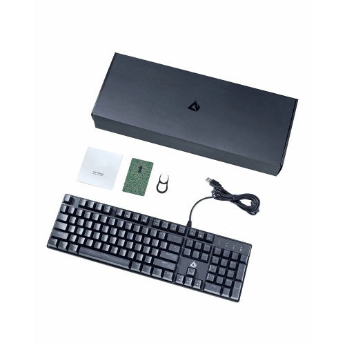 AUKEY KM-G16 Mechanical Keyboard, RGB 104 Keys Gaming Keyboard with Blue Switches for PC and Mac