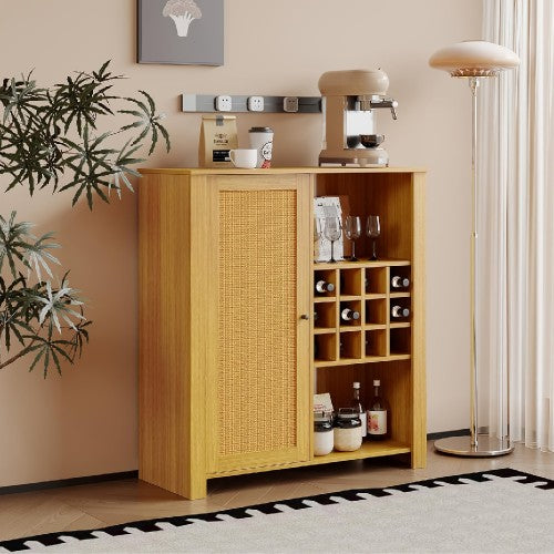 Sideboard Cabinet, Accent Storage Cabinet with Adjustable Shelves, Wine Rack for Home, Kitchen, Dining Room