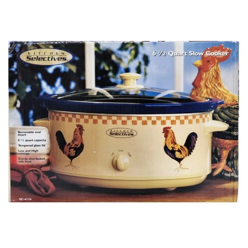 48PCS 6.5Qt Slow Cooker, 210W Crock Pot with Low High Heat Settings, Removable Stoneware Insert, Glass Lid(Pallet)