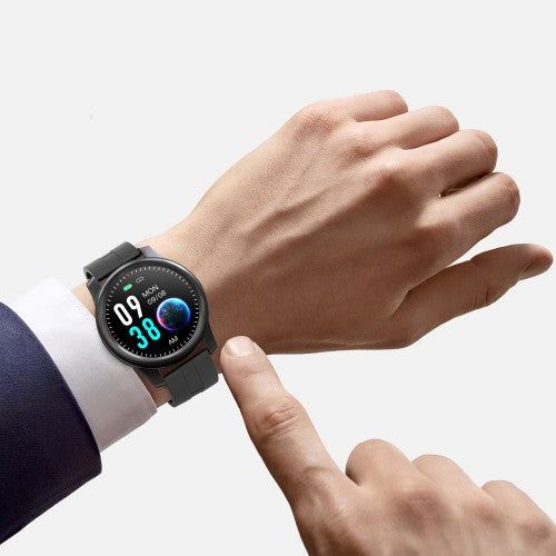 Smart Watch 1.3 inch Full Touch Screen Bluetooth 5.0 with Heart Rate, Blood Pressure, SpO2 Monitor, Long Standby, Message, Reminder - F12