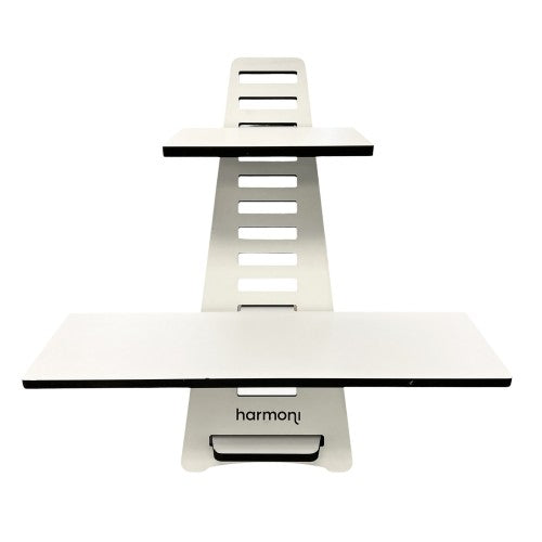 HARMONI Wooden Standing Desk, Laptop Desk Attachment Height Adjustable Stand Table Raiser for Home, Office