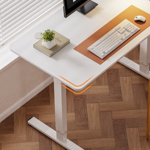 Electric Standing Desk, 160 x 70 cm Steel Adjustable Height Desk, Quick Assembly, Ultra-Quiet Motor