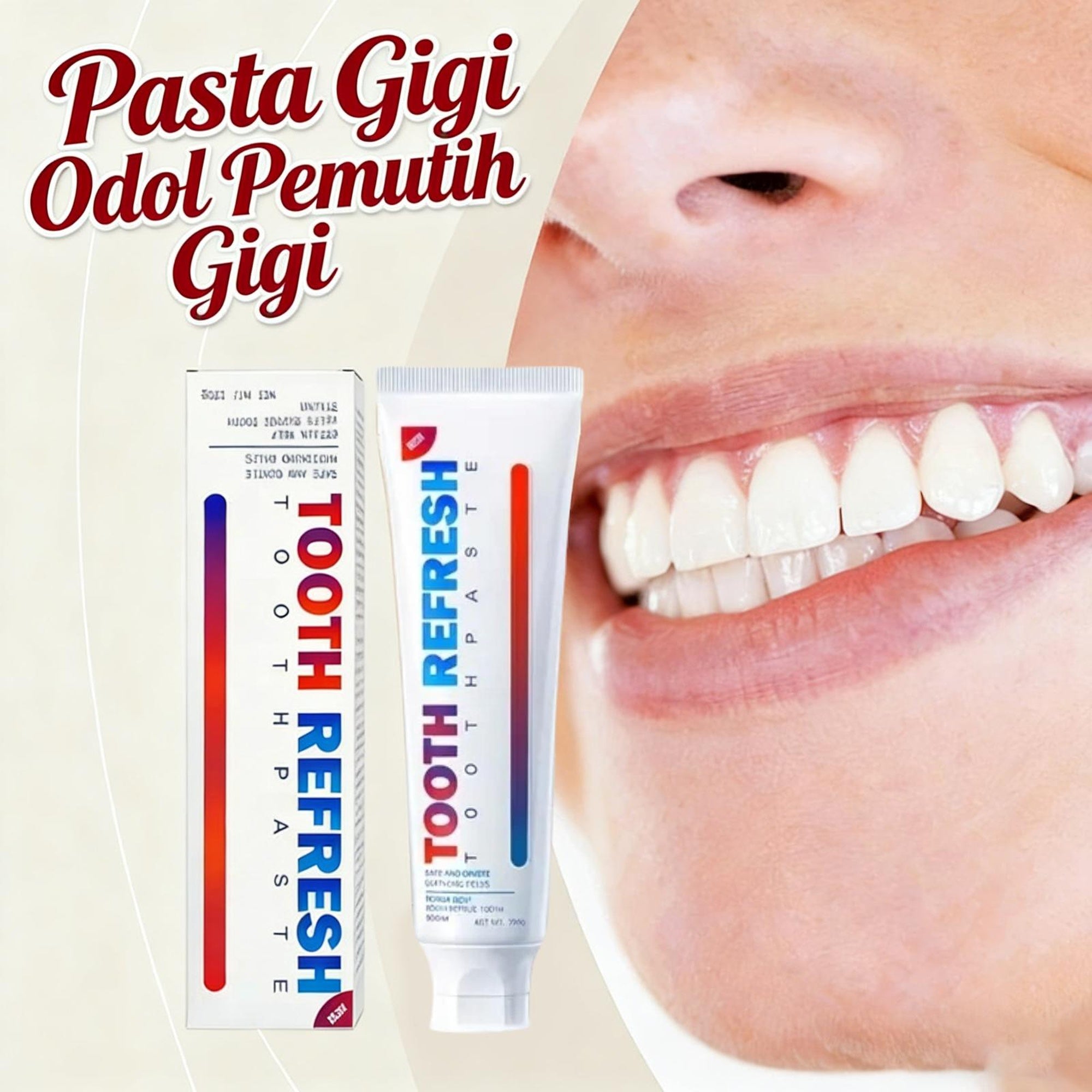 Tooth Refresh Toothpaste Gentle Daily Oral Care Paste for Fresh Breath ...