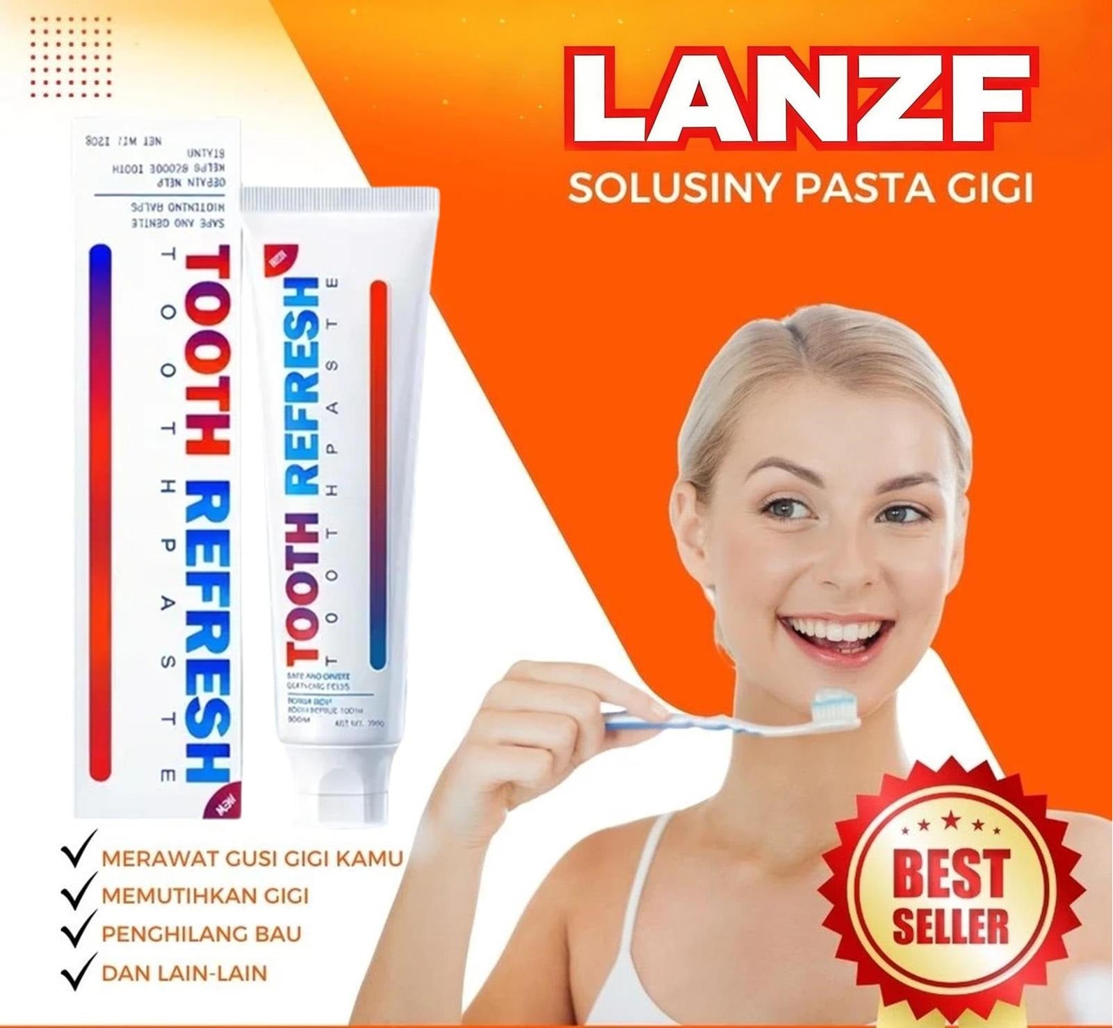 Tooth Refresh Toothpaste 2-Pack Fresh Breath, Gentle Daily Cleaning, H ...