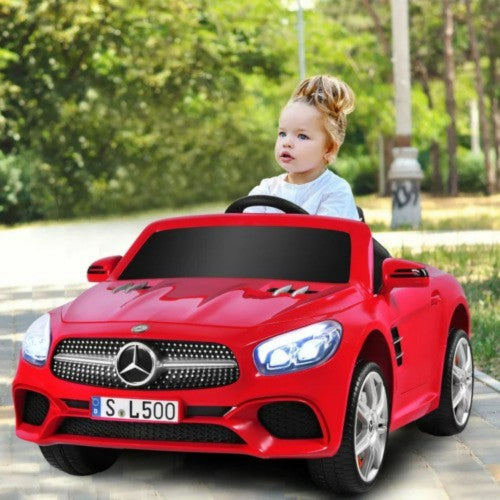 2024 UENJOY 12V Mercedes-Benz SL500 Kids Ride On Car (Rubber Wheel, Leather Seat)