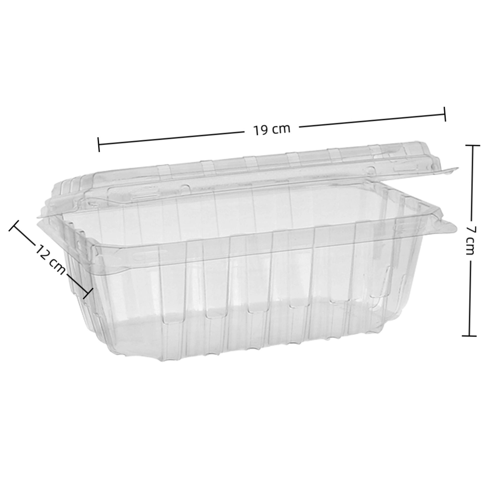 18 oz Clear Vented Clamshell Food Containers with Hinged Lid – 324 Pack Disposable PET Plastic Take-Out Containers for Sandwiches, Fruits, Salads & Pastries Stackable & Recyclable