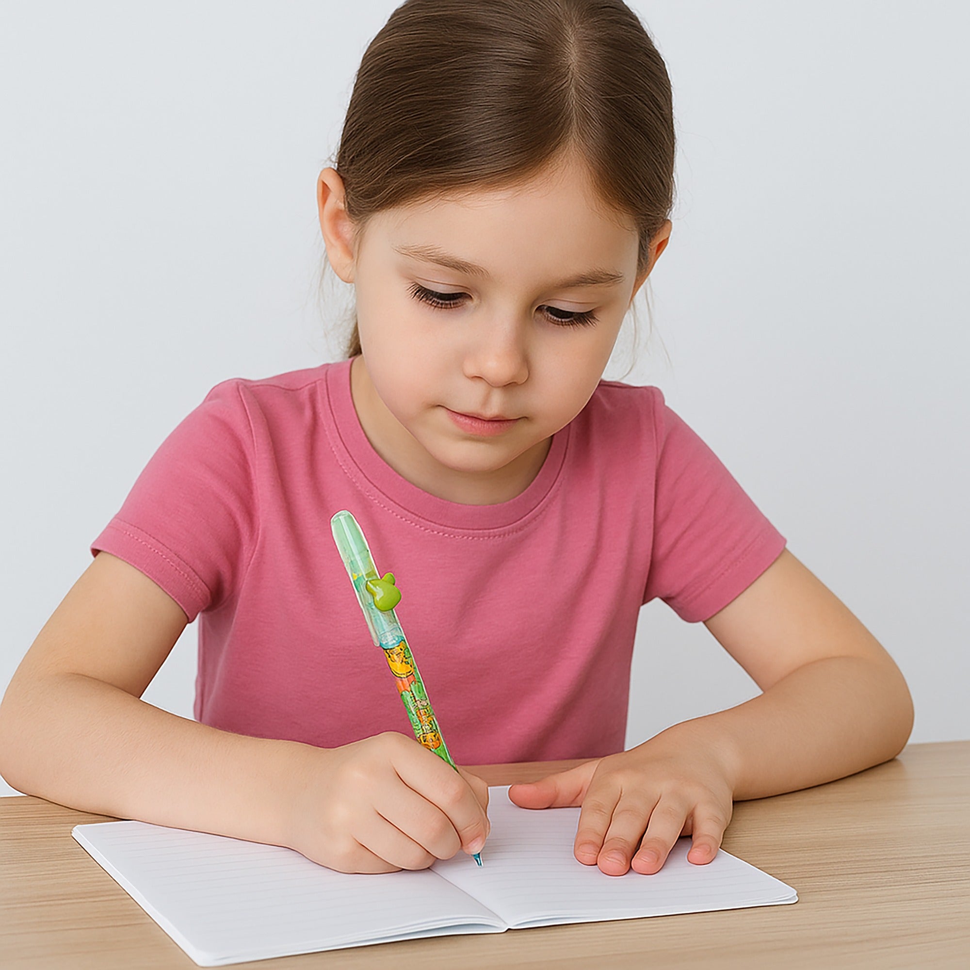 50PCS Push-Type Mechanical Pencils for Kids, Cute Cartoon Design with Animal Topper, 0.7mm Refillable Lead, Colorful Writing & Drawing Pencils for School, Office, Party Favors