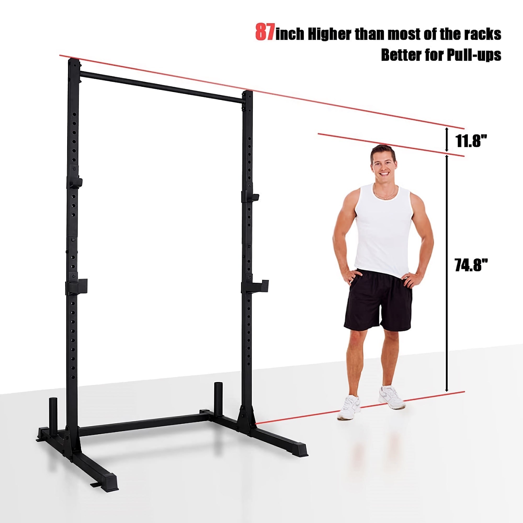Squat Rack 800 LB Capacity Power Rack 2