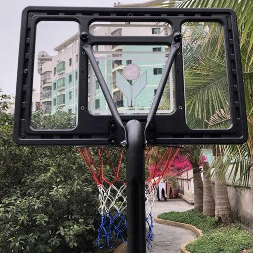 5.9 Feet Mini Basketball Stand and Hoop Backboard Adjustable w/ Wheels For Kids Outdoor - Toytexx