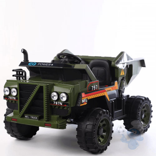 Two Seaters 4×4 Off-Road 12 V Ride On Camoflage Dump Truck with 2.4G Remote - Toytexx