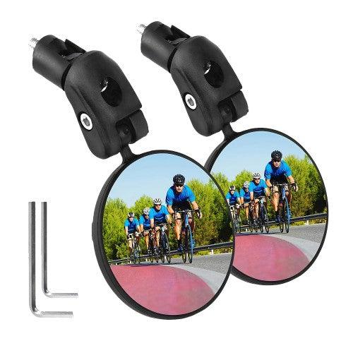 SGODDE 2 PCS Bicycle Rear View Mirrors, Adjustable Handlebar Mounted Plastic Convex Mirror - Toytexx