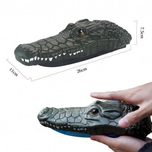 2.4GHz RC Boat with Crocodile Head Shell SpeedBoat 2-in-1 Racing Toy - Toytexx