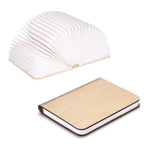 USB Rechargeable LED Foldable Wooden Book Lamp 5-Colour with Bluetooth, Remote Control - Toytexx