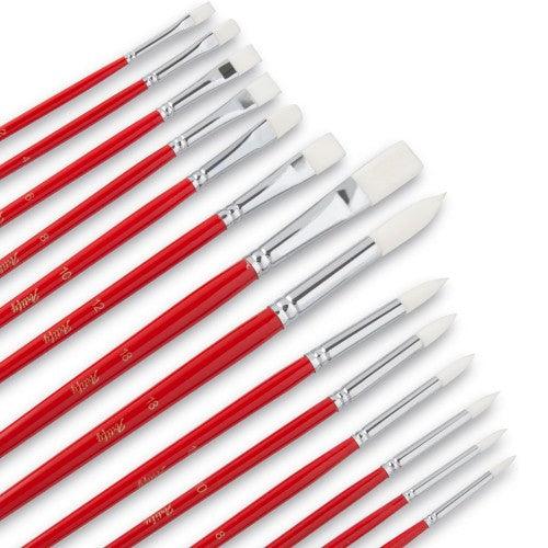 ARTIFY 38-Piece Synthetic and Natural Brush Set with Portable Canvas Roll, Premium Hair Brushes Art Set for Watercolor, Acrylic, Oil and Gouache Painting - Toytexx