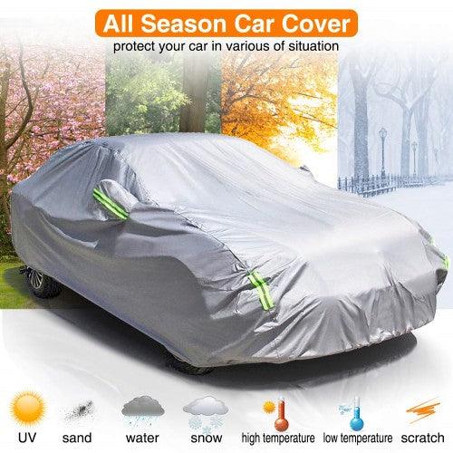 MATCC Car Cover, 500 x 190 x 150cm Waterproof Heavy Duty Car Cover with UV Protection for All Weather, Dust, Scratch Resistant - Toytexx