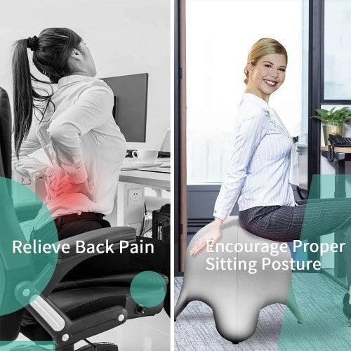 SportShiny Starfish Balance Ball Chair Exercise Stability Ergonomic Chair with Slipcover and Air Pump for Office ; Home (55cm) - Toytexx