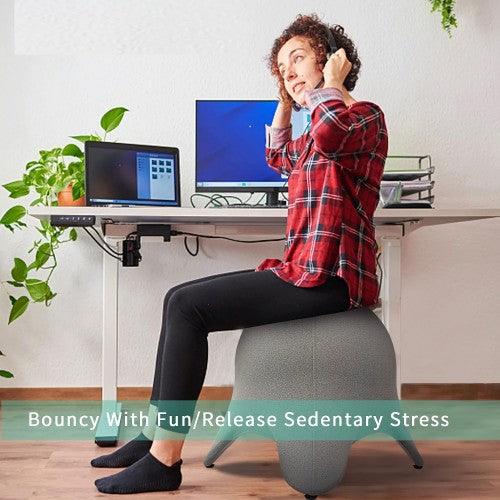 SportShiny Starfish Balance Ball Chair Exercise Stability Ergonomic Chair with Slipcover and Air Pump for Office ; Home (55cm) - Toytexx
