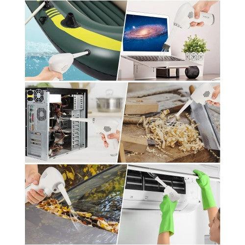 Mini Compressed Air Duster, 36000RPM Electric Cordless Air Duster Blower for Cleaning Dust, Hairs, Computer, Keyboard - EAD-10 - Toytexx