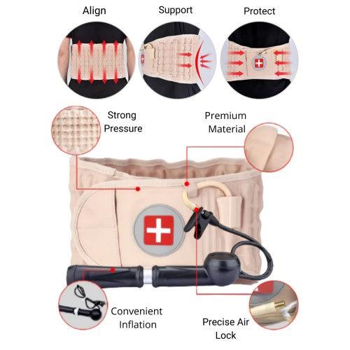 Spinal Decompression Waist Belt, Decompression Air Traction Device to Care Lumbar - Toytexx