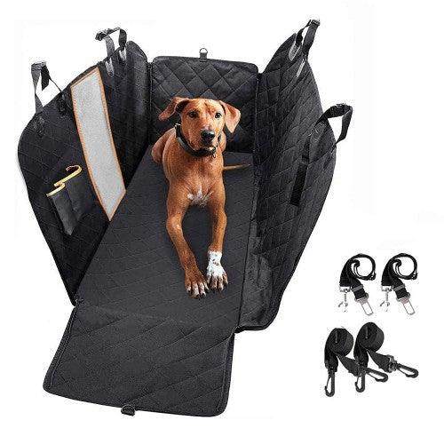 Dog Car Seat Cover, Waterproof Anti-Scratch with Mesh Window, Nonslip Back Seat Pet Protection for Cars/ Trucks/ SUV - 54 x 58" - Toytexx