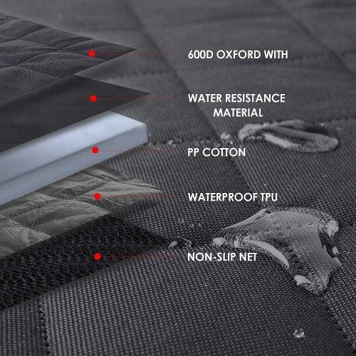 Dog Car Seat Cover, Waterproof Anti-Scratch with Mesh Window, Nonslip Back Seat Pet Protection for Cars/ Trucks/ SUV - 54 x 58" - Toytexx