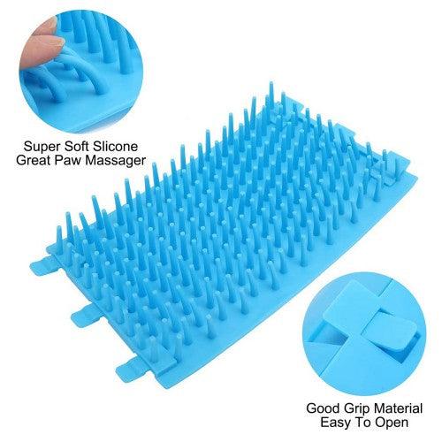 6.5 inch Dog Paw Cleaner, Portable Pet Cleaner with Cleaning Brush Cup Soft Silicone Bristles for Small to Medium Sized Dogs (Medium) - Toytexx