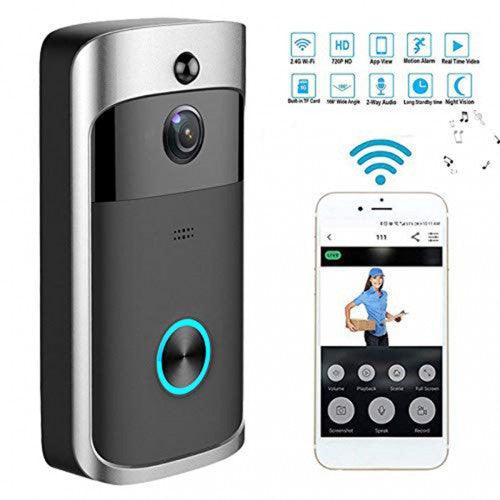 Intexca Wireless WiFi Smart Video Doorbell 720p HD 32gb SD Card with Chime Real-Time Video Two-Way Audio Night Vision PIR Motion Detection & App Control for iOS Android - Toytexx