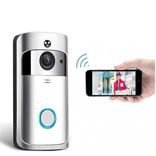 Intexca Wireless WiFi Smart Video Doorbell 720p HD 32gb SD Card with Chime Real-Time Video Two-Way Audio Night Vision PIR Motion Detection & App Control for iOS Android - Toytexx