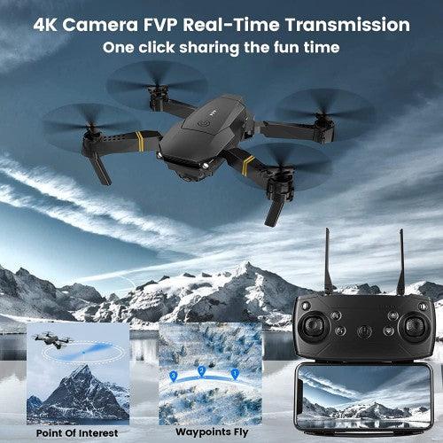 EACHINE WIFI FPV With 2MP Wide Angle 720P Camera Foldable RC Drone E58 - Toytexx
