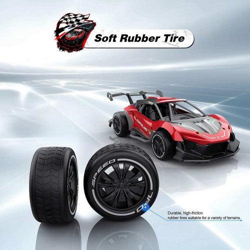 EC06 RC Sports Drift Car, 1:14 Scale RC Car with Alloy Body, 22km/h Max Speed, 3.6V Battery - Toytexx