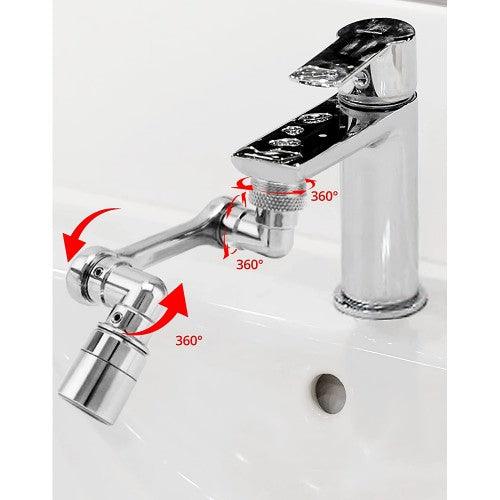Faucet Extender, 1080° Rotating Faucet Adapter with 2 Output Modes, Flexible Faucet for Kitchen, Bathroom - Toytexx