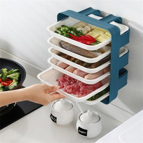 6-Layer Kitchen Cooking Preparation Plate Organizer Storage Set - Toytexx